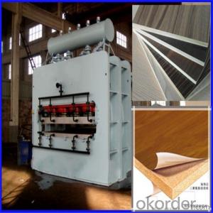 Chipboard Short Cycle Melamine Laminating Hot Press Machine System 1