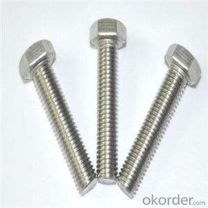 Hex Bolt Fasteners DIN 933 High Quality Steel Hot Galvanized