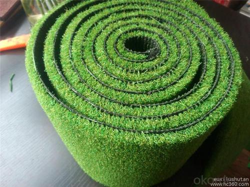 PE Monofilament & PP Curly Landscaping Artificial Grass Lawn System 1