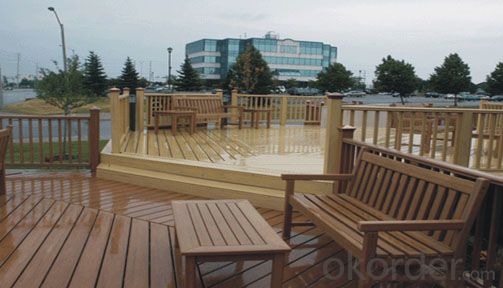 Outdoor Oak Durable Solid Marina WPC Decking System 1