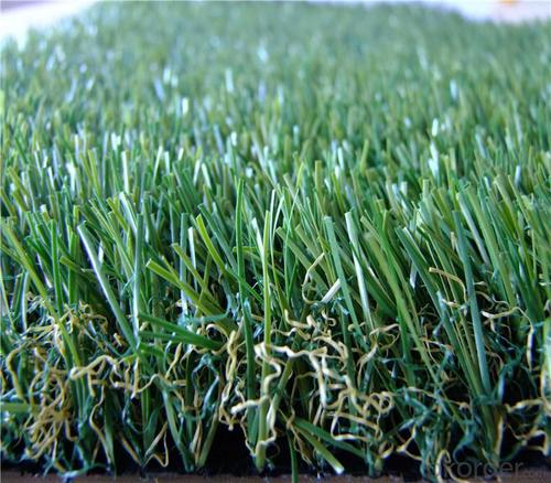 PE Monofilament & PP Curly Landscaping Artificial Grass Fake Lawn For Garden Wedding System 1