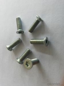 Customized High Strength White Znc Plating Square Socked Tapping Screw,Self  Tapping Screws