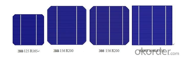 Célula solar monocristalina fabricada en China y a bajo precio