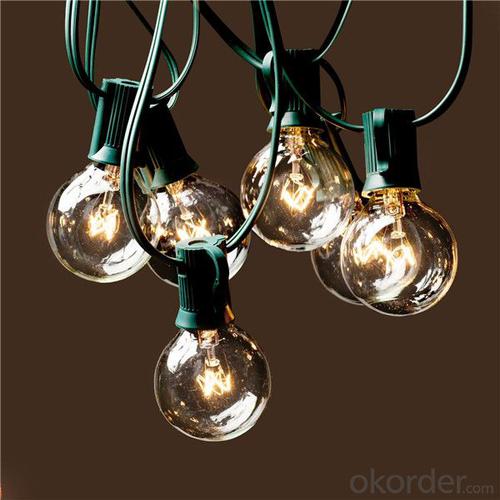 UL listed 8M 25 clear bulb G40 Globe Outdoor Christmas Decoration Light Led Christmas System 1