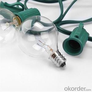 UL Approved Christmas Light  Replacement Christmas Mini Light Bulbs G40