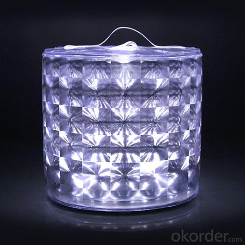 Best Flagpole Solar Light - Diamond Design Waterproof White LED Camping Solar Lantern System 1