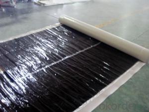 Aluminum Film Self Adhesive Bitumen Waterproof Membrane for Roofing