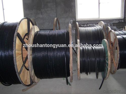 8AWG copper XLPE insulated steel-tape armoured transparent pvc sheathed power cable System 1