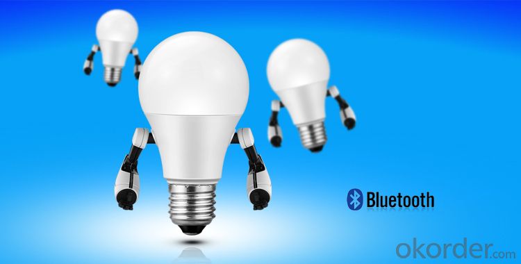 Android IOS Control 6.5W Smart Lighting Bulb Bluetooth Smart Light