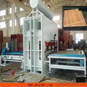 CE Certificated Melamine Short Cycle Press Machine