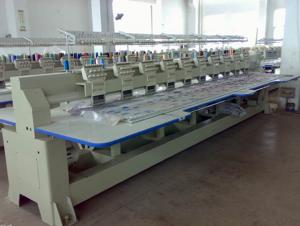 COMPUTERIZED FLAT EMBROIDERY MACHINE - MORE THAN 22 HEAD System 1