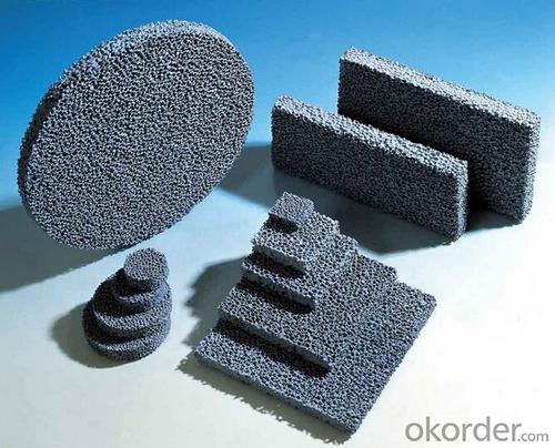 Silicon Carbide Foam Ceramic Filter for Iron Alloy Casting System 1