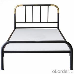 Metal Single Bed,Beige Color and High Quality