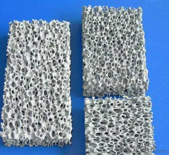 Filtro de espuma cerámica de siliciuro de carbono para fundir a bajo precio
