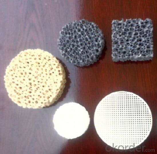 Silicon Carbide Ceramic Foam Filter Honesty Long Working Life