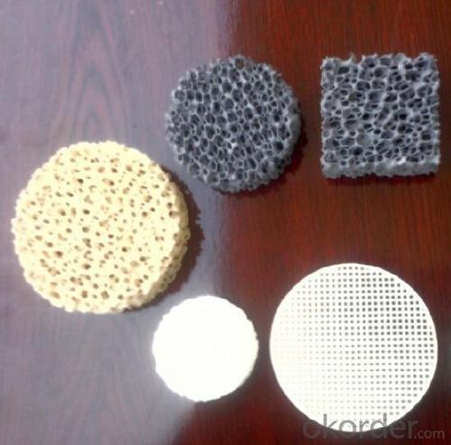 Silicon Carbide Ceramic Foam Filter Honesty Long Working Life System 1