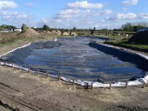 EPDM Coiled Rubber Waterproof Membrane for Linear Pond