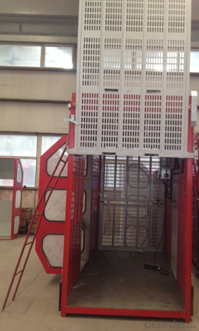 Single/Double Cage Building Hoist With CE and ISO Approved