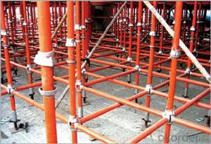 PAINTED SUPPORTING CUP-LOCK SCAFFOLDING FOR SUPPORT FORMWORK POURING CONCRETE