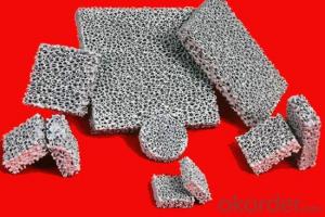 Silicon Carbide Ceramic Foam Filters Precious Metals Casting System 1