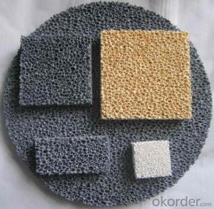 Silicon Carbide Ceramic Foam Filters Excellent Thermal Shock Resistance System 1