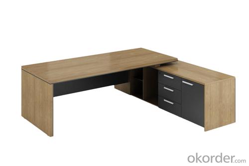 One Seat Wooden Modern Desk Computer Desk System 1