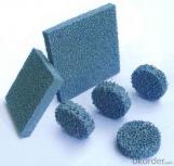Filtros de espuma cerámica de siliciuro de carbono de buena resistencia a altas temperaturas