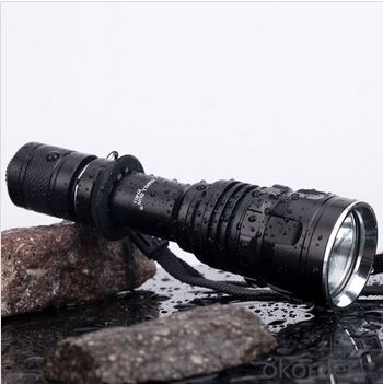 XPE R2 LED Bulb Plastic Reflector 3 Modes Tail Switch Anodized Aluminum Alloy Flashlight System 1