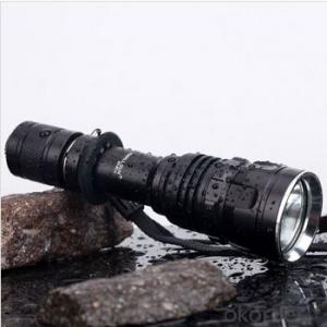XPE R2 LED Bulb Plastic Reflector 3 Modes Tail Switch Anodized Aluminum Alloy Flashlight