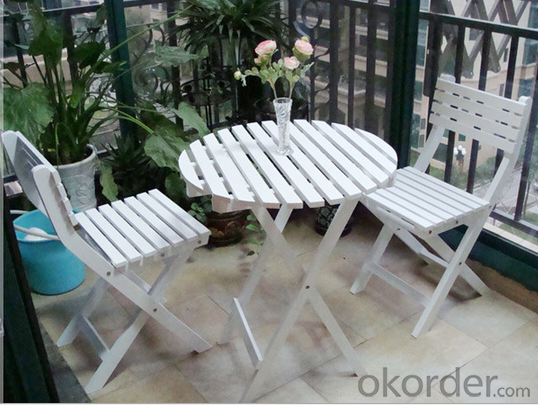 Polywood Round Table Outdoor Furniture Patio Teak Wood Garden Furniture