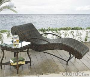 Aluminium Cane Rattan Garden Beach Chair Lounger Chair