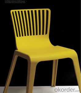 Dinning Chair Plastic & Wood & Metal Model CMAX-PP662 System 1