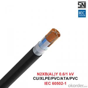 N2XBY, Power Cable, 0.6/1 kV, CU/XLPE/PVC/ATA/PVC (IEC 60502-1) System 1