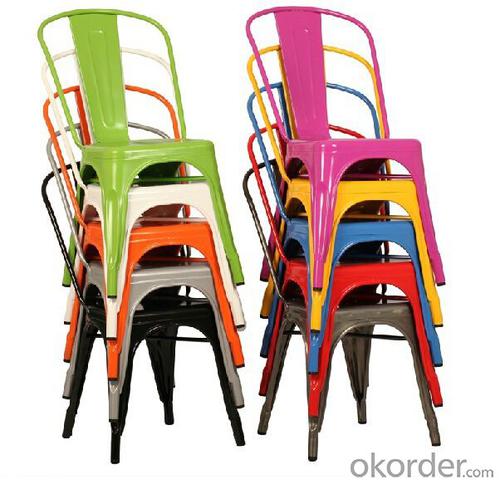 Dinning Chair Plastic & Wood & Metal Model CMAX-PP627 System 1