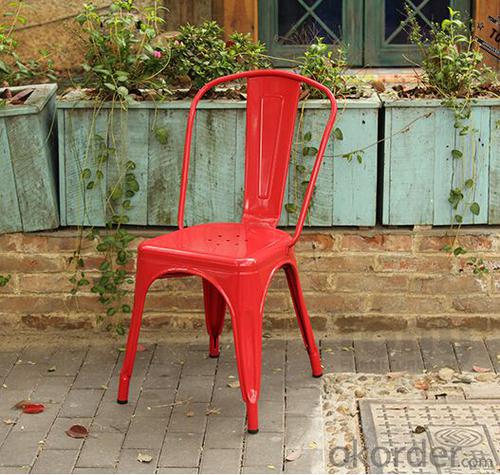 Dinning Chair Plastic & Wood & Metal Model CMAX-PP871 System 1