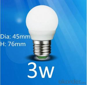 Plastic Bulb Led Lgiht 3w/5w/7w with High Brightness 12v/220v/240v