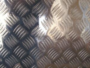 Hoja de aluminio corrugada con relieve de cinco barras