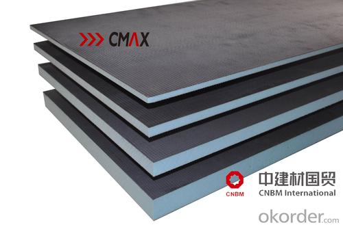 Extruded Polystyrene XPS Carbon Black Board - XPS Tile Backer Board Underfloor Heating for Shower Room CNBM Group System 1