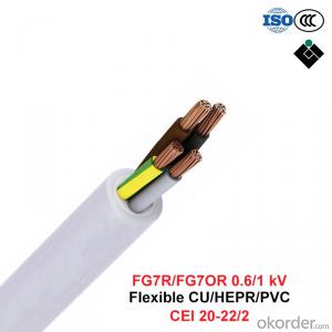 FG7R/FG7OR, Rubber Cable, 0.6/1 KV, Flexible CU/HEPR/PVC (CEI 20-22/2)