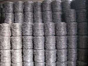 Hot dip/ Electric galvanized Double Twist Barbed Wire Fencing Real Factory (ISO)