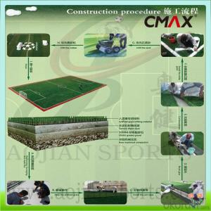 60mm FIFA Soccer Green Or White Artificial Grass Decoration Turf Athletic Fields System 1