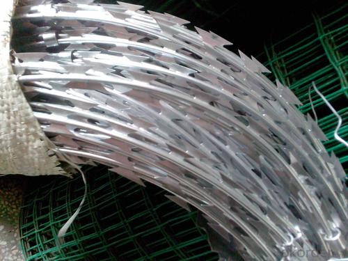 Razor Wire In Galvanized And PVC Coated China Supplier High Quality Galvanized Razor Barbed Wire System 1