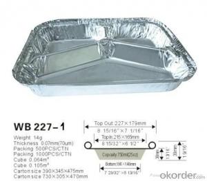 Aluminium foil container foil household foil System 1