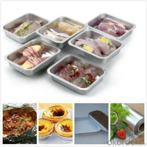 Aluminum Foil For Food Packaging / Lunch Box 9Micron Container FOR FOOD System 1