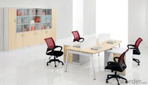 Office Work Station Table for Four Workers System 1