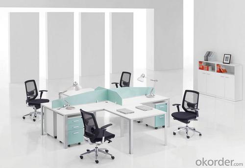 Work Station Office Furniture Use for 4 People System 1