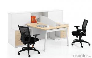 Office Work Station Desk for Two People System 1