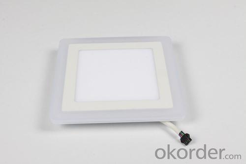 LED TWO COLOR PANEL LIGHT 6+3 W SQUARE  SHAPE RECESSED BLUE AND COLD WHITE System 1