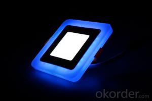 LED TWO COLOR PANEL LIGHT  18+6 W SQUARE  SHAPE RECESSED BLUE WITH COLD WHITE System 1