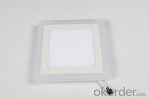 LED TWO COLOR PANEL LIGHT 3+2 W SQUARE  SHAPE RECESSED BLUE AND COLD WHITE